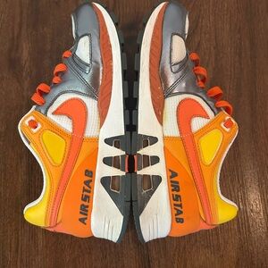 Nike Air Stab Orange and Gray Sneakers